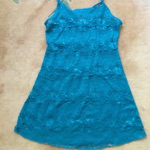 Vintage La Vie En Rose Lace Slip Dress Large👗 🌹